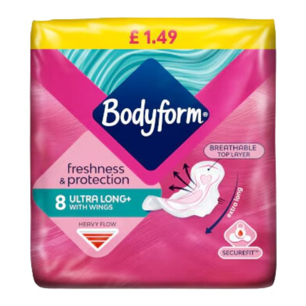Bodyform Ultralong+ Wings (8pcs)