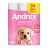 Andrex Toilet Roll Family Gentle Clean (24pcs)