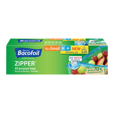 Bacofoil Zipper Bags Small (15pcs)
