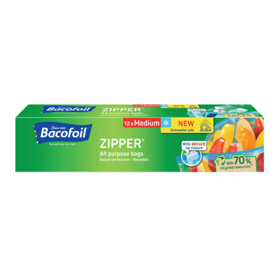 Bacofoil Zipper Bags Medium (12pcs)