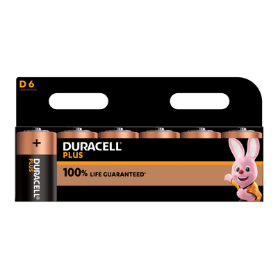 Duracell Plus Batteries D (6pcs)
