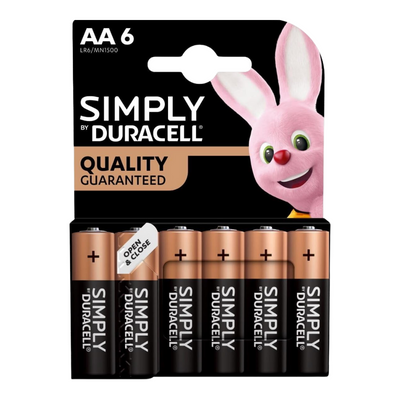 Duracell Simply AA Batteries (6pcs)