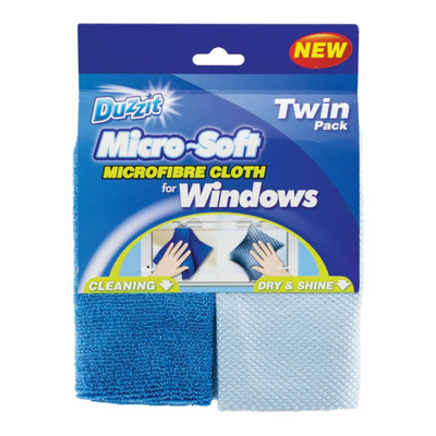 Duzzit Micro-Soft Window Cloth (2pcs)