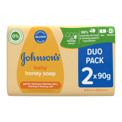 Johnsons Baby Honey Soap (2pcs)