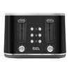 Morphy Richards Motive 4 Slice Toaster - Black Steel