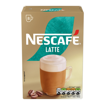 Nescafe Gold Instant Coffee Latte (8 x 18g)