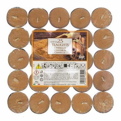 Prices Candles Petali Tealights Cinnamon (25pcs)