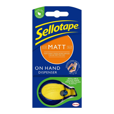Sellotape On Hand Matt Dispenser