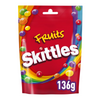 Skittles Vegan Chewy Sweets Fruit Flavoured Pouch Bag (136g)