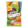 Skittles Giants Vegan Chewy Sour Sweets Fruit Flavoured Treat Bag (116g)