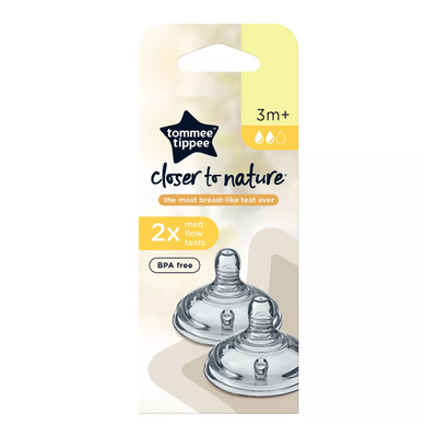 Tomee Tippee Medium Flow Teats (2pcs)