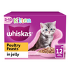 Whiskas Kitten 2-12 Month Poultry Feasts in Jelly (12 x 85g)